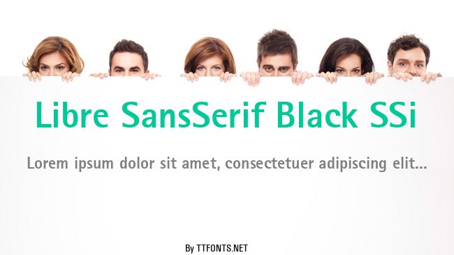 Libre SansSerif Black SSi example